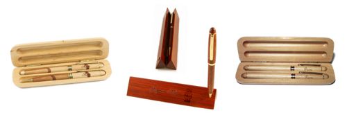 parures de stylos bois personnalisées